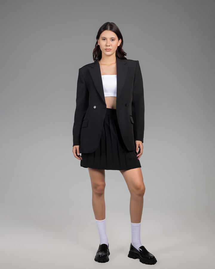 The Onyx Pleated mini Skirt