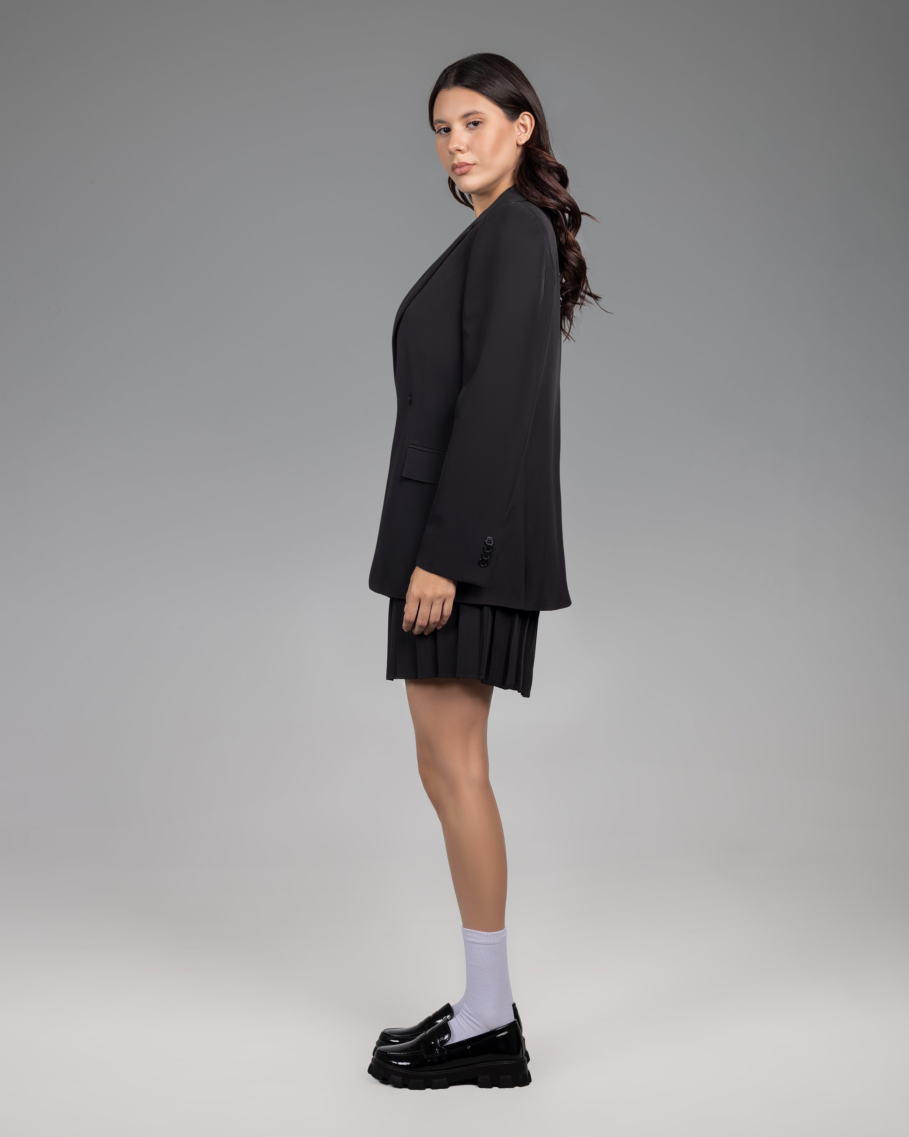 The Onyx Pleated mini Skirt