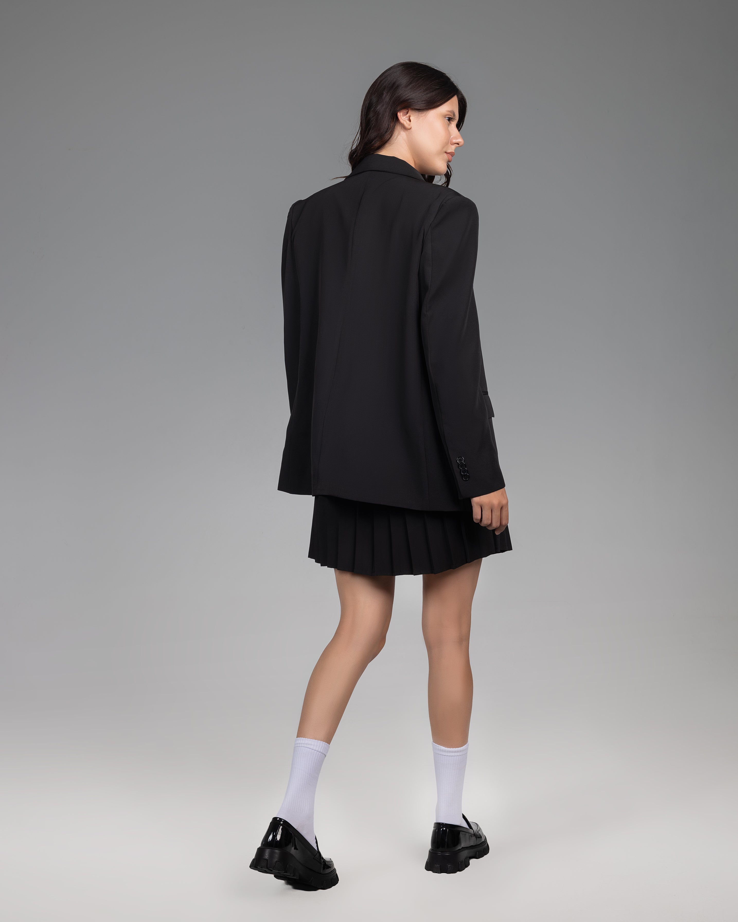 The Onyx Pleated mini Skirt