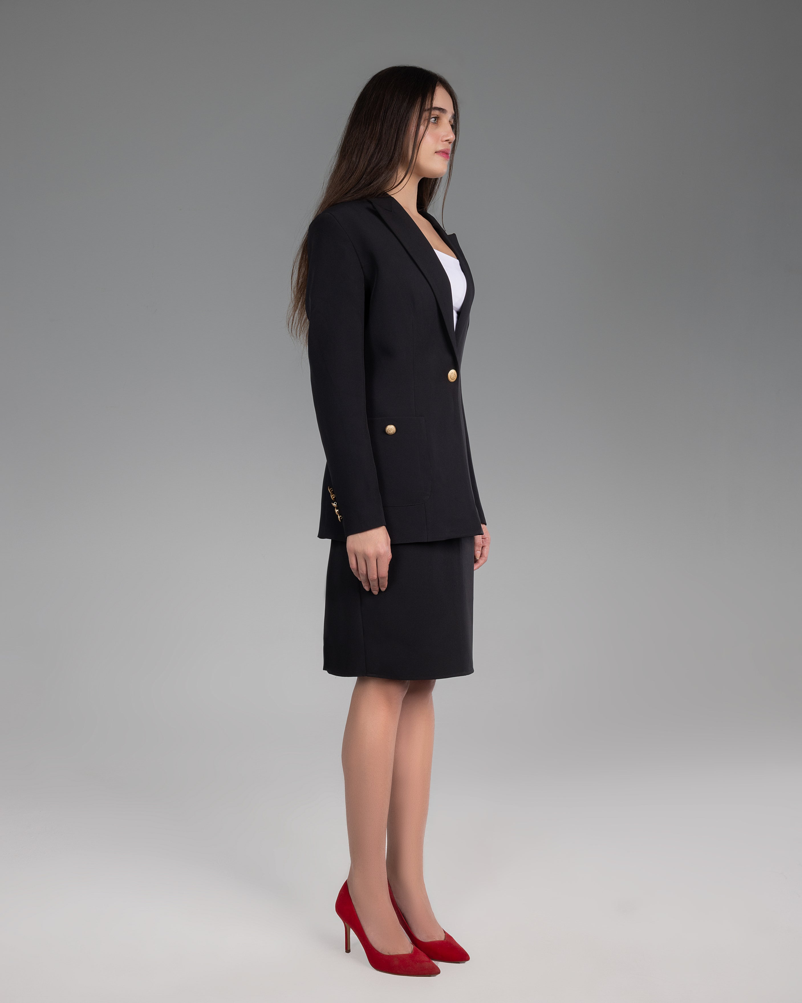 Gilded Black Blazer