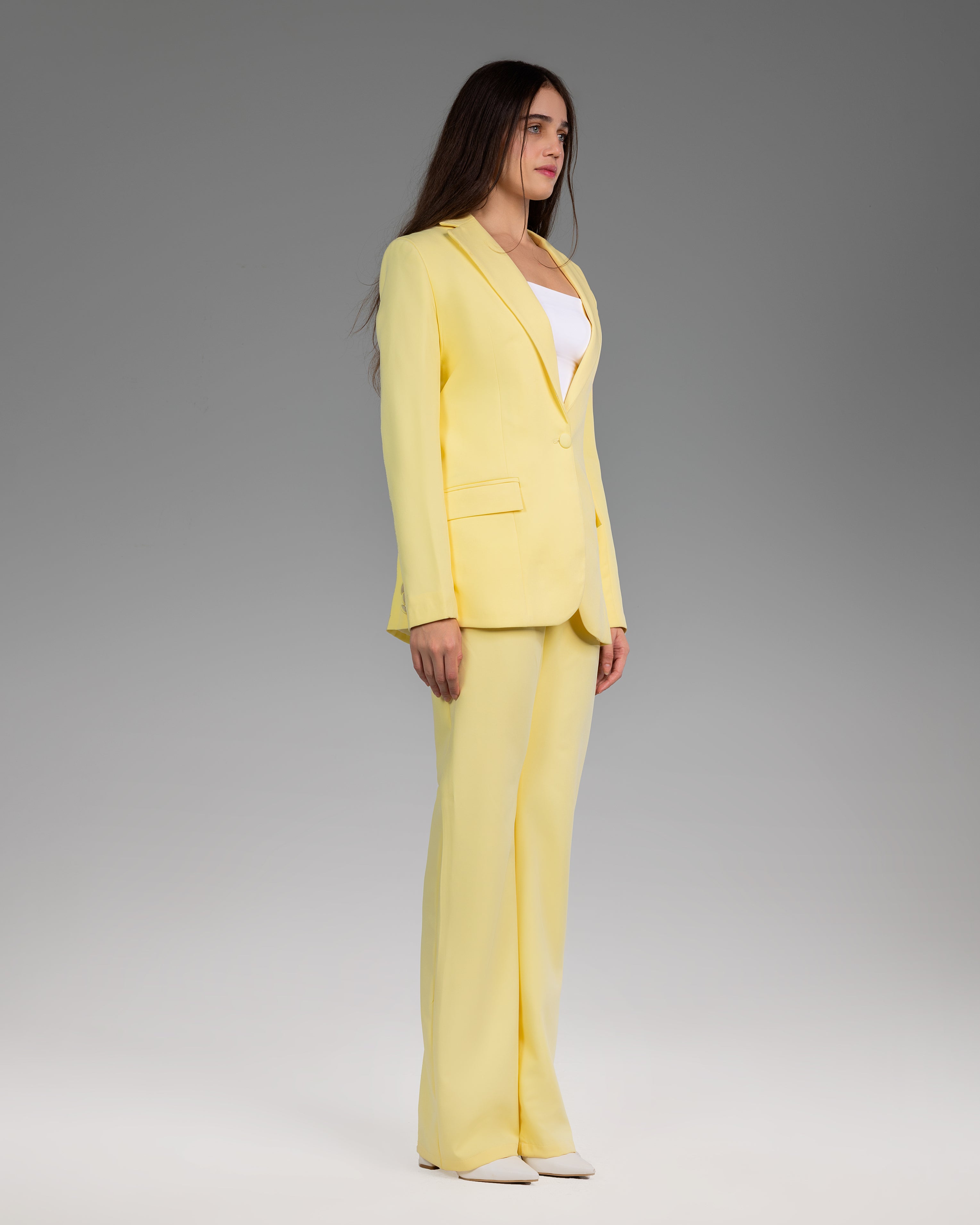 Saffron Mist  Straight Trousers