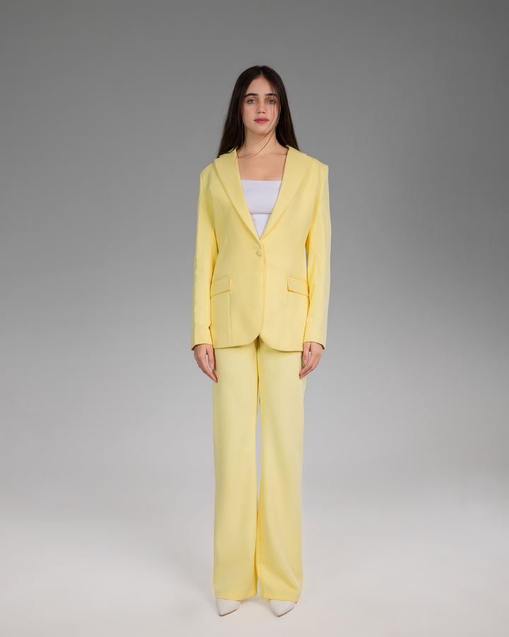 Saffron Mist Fitted Blazer