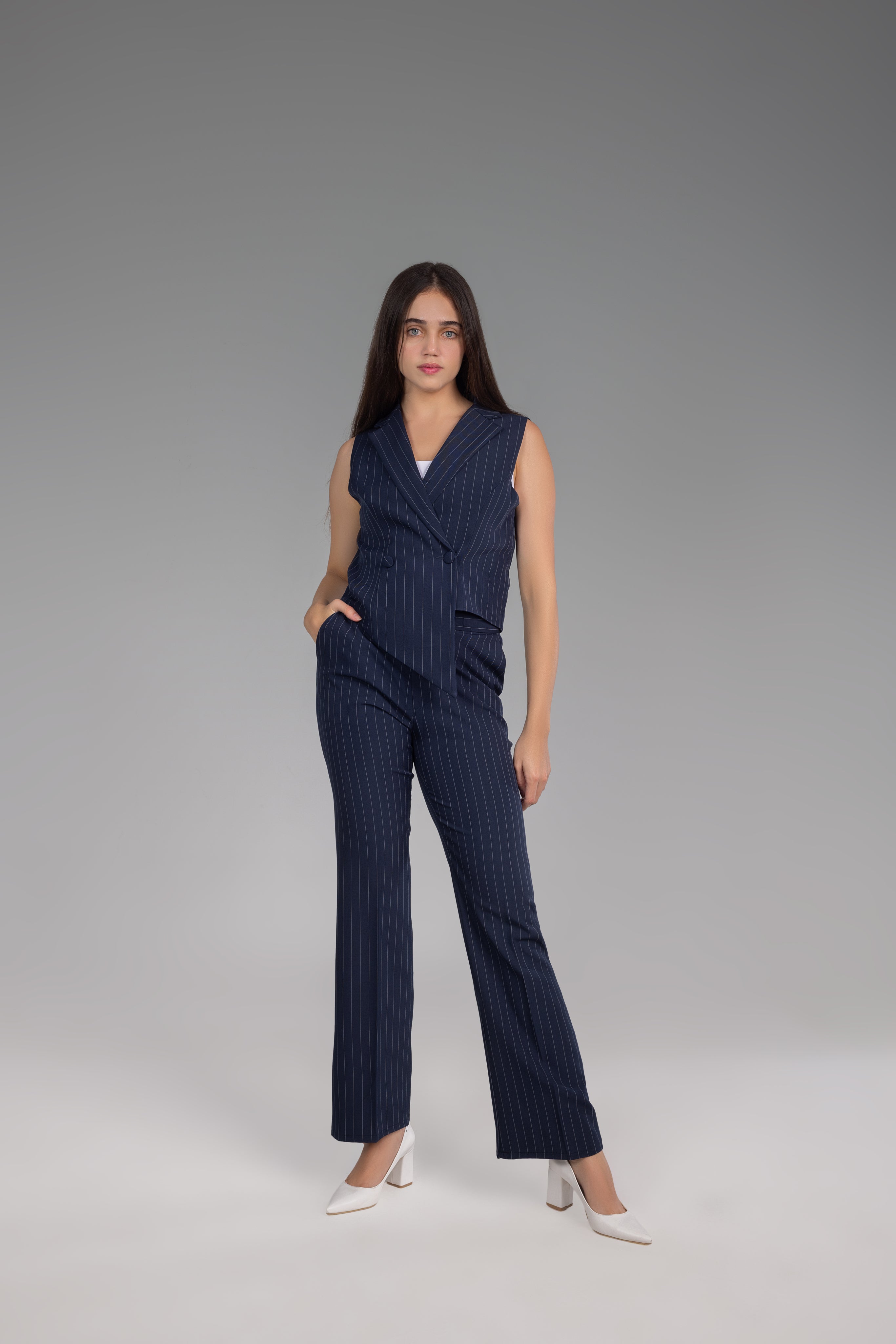 Pinstripe Trousers
