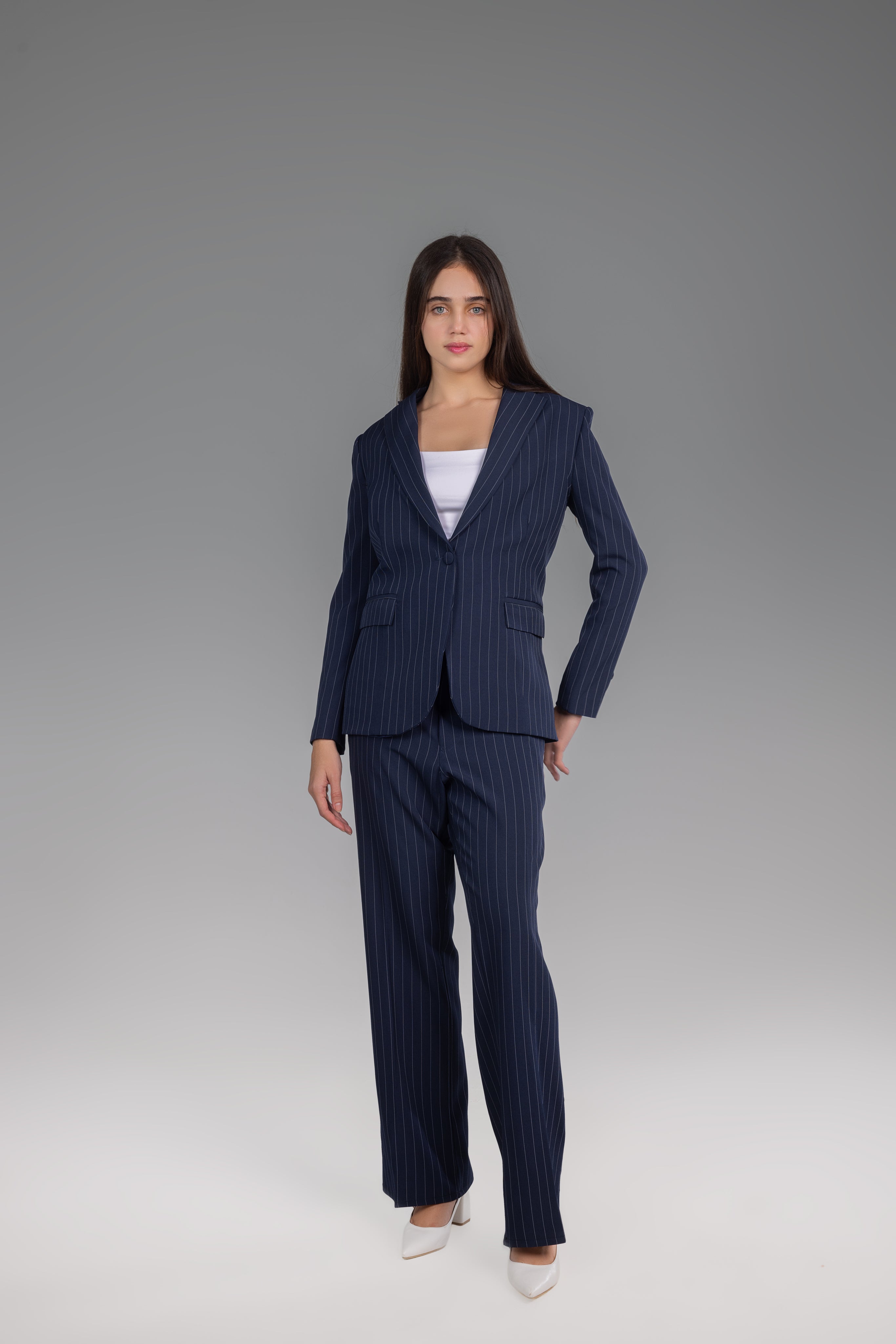 Pinstripe Trousers