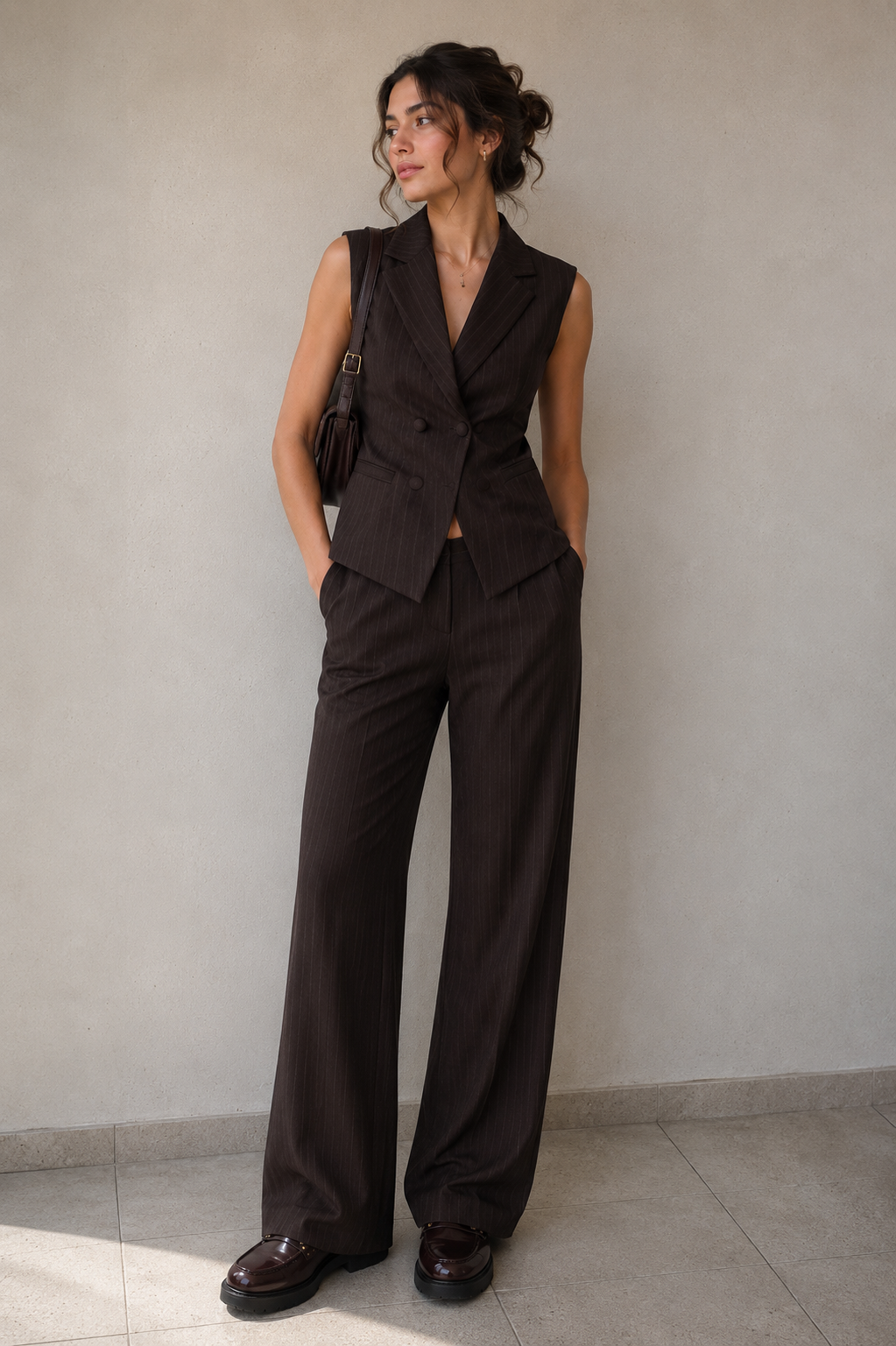 Espresso Blazer Vest