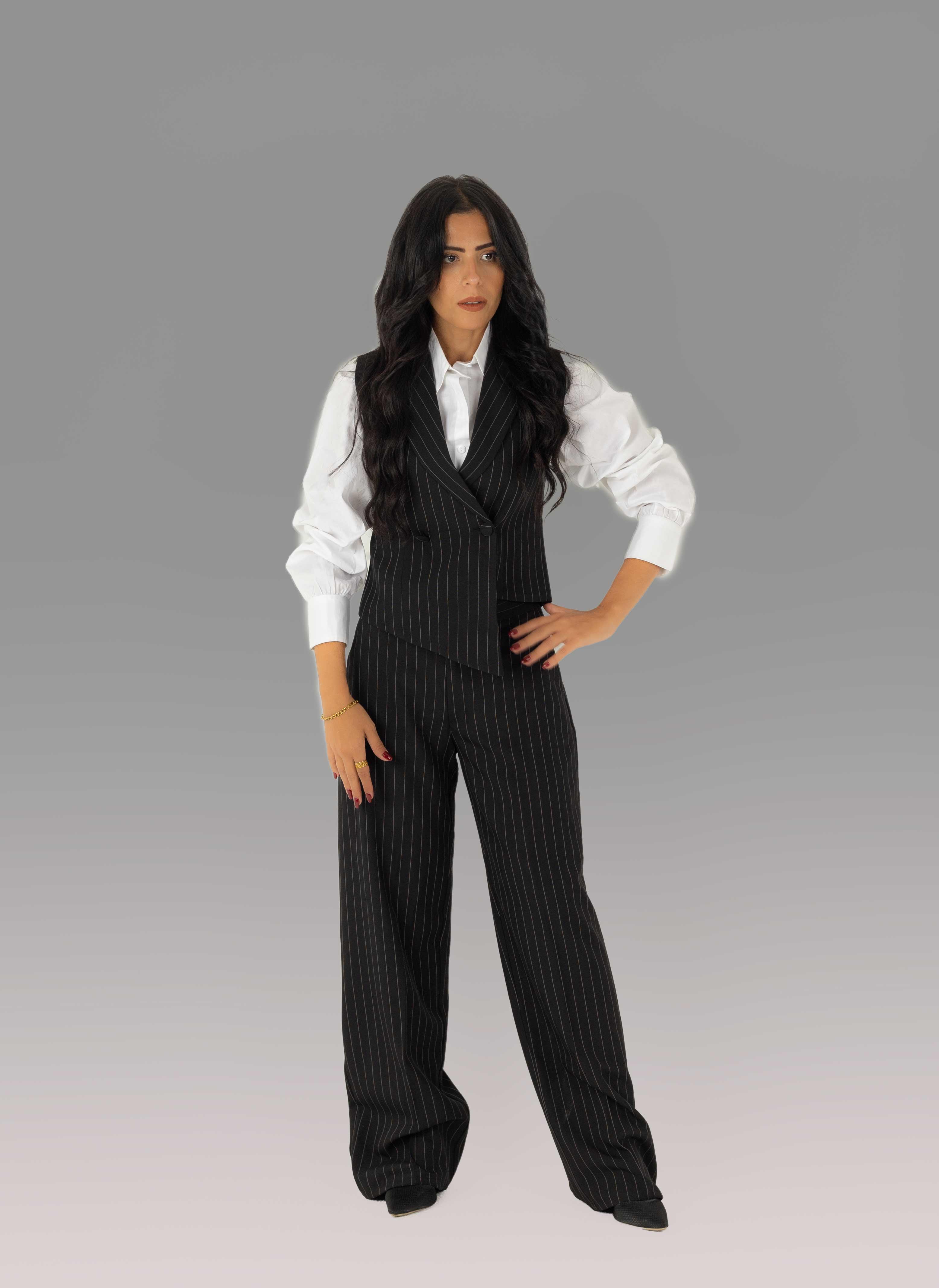 Pinstripe Trousers