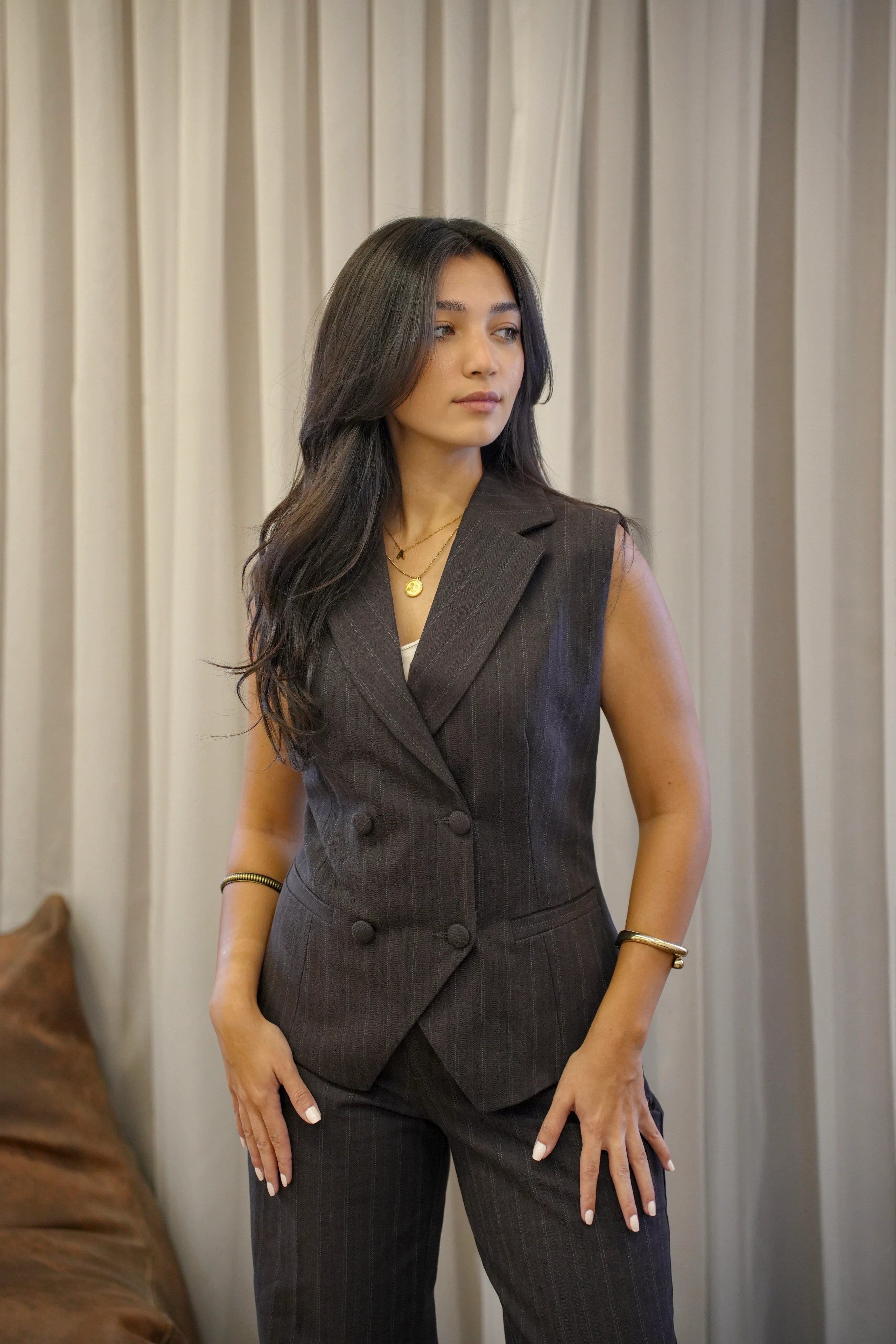 Espresso Blazer Vest
