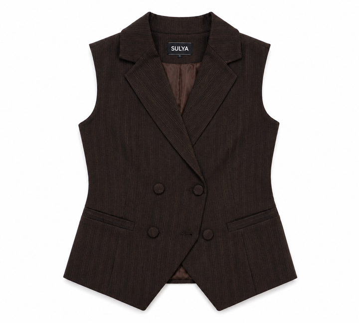 Espresso Blazer Vest