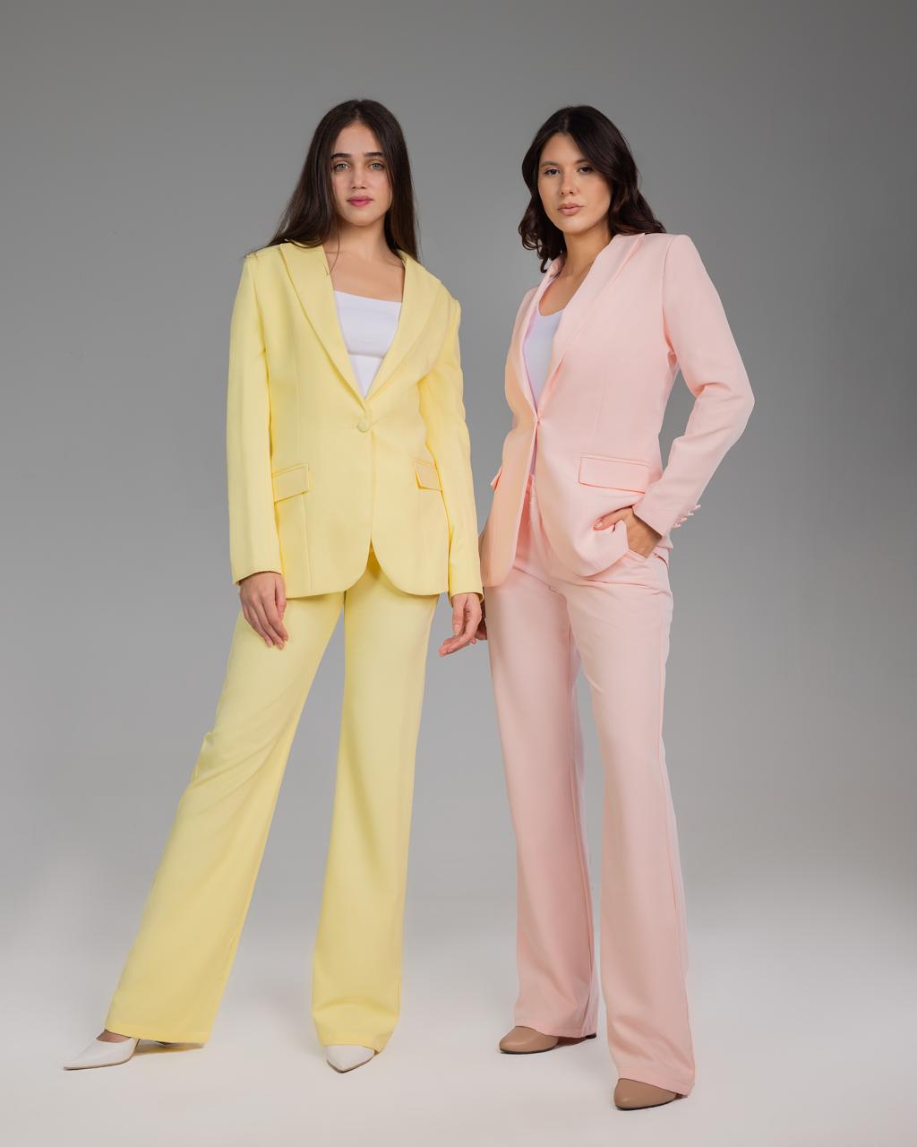 Soft Blush fitted Blazer