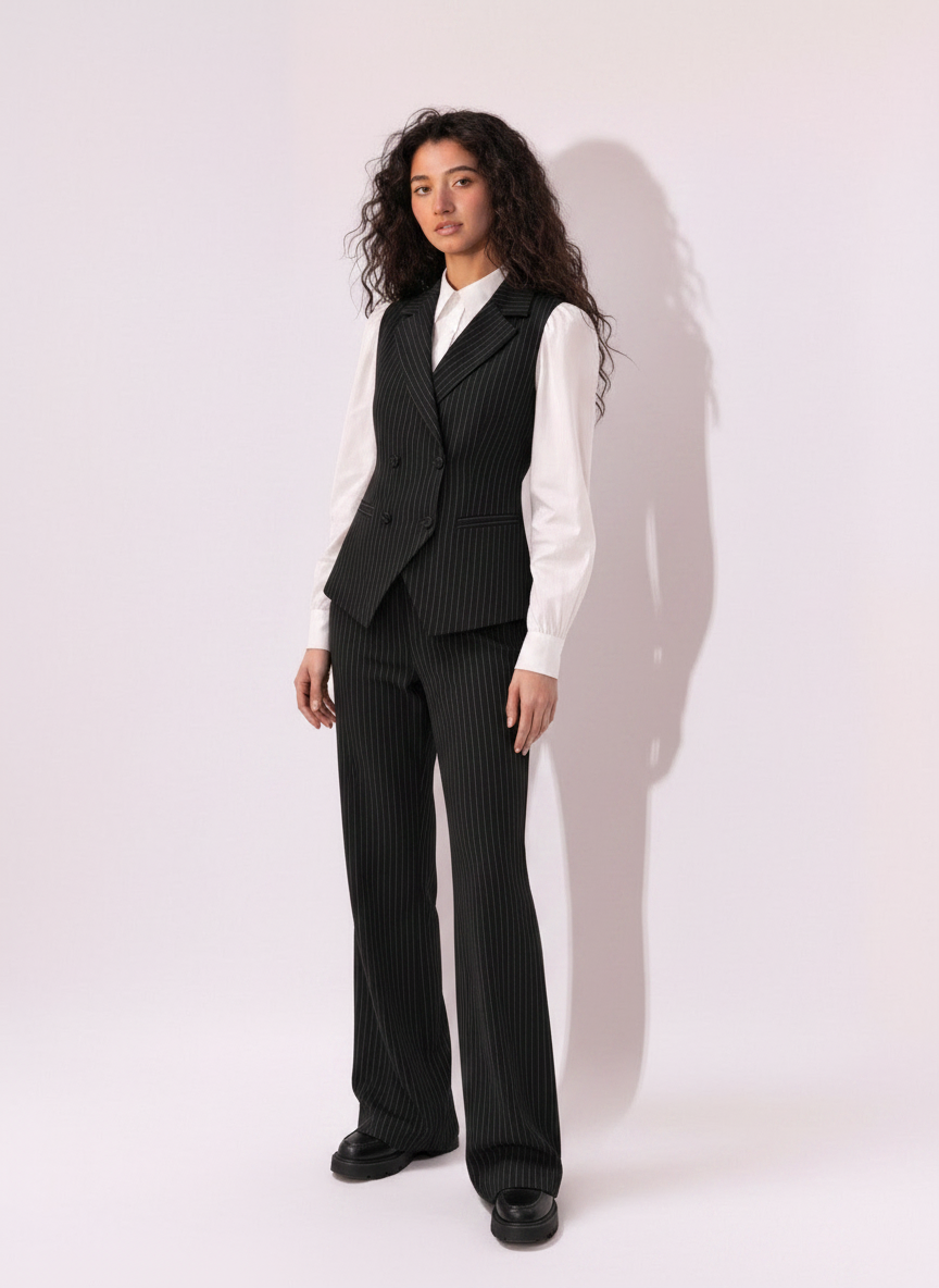 Monarch pinstripe vest