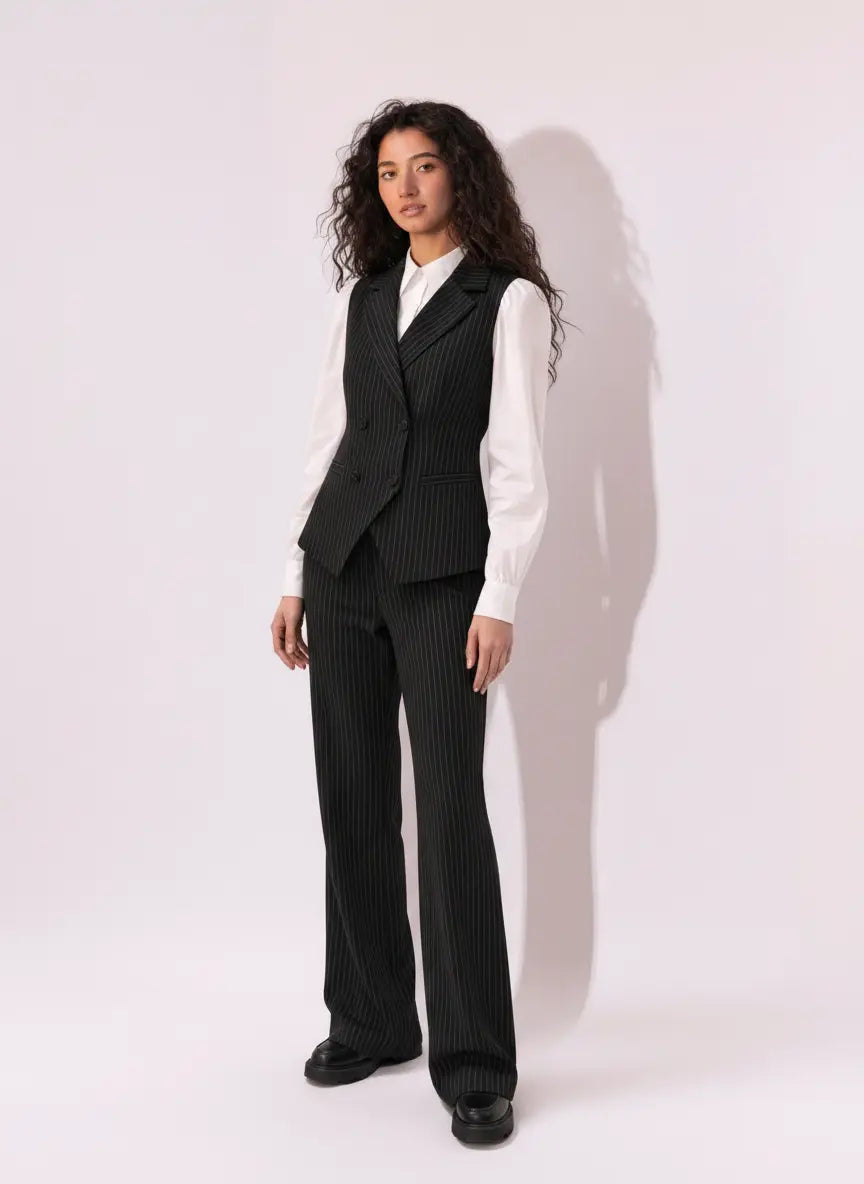 Monarch pinstripe vest